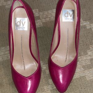 Hot pink shoes